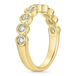 Zirkon guldring i 9 karat guld