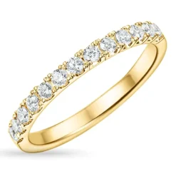 Zirkon guldring i 9 karat guld