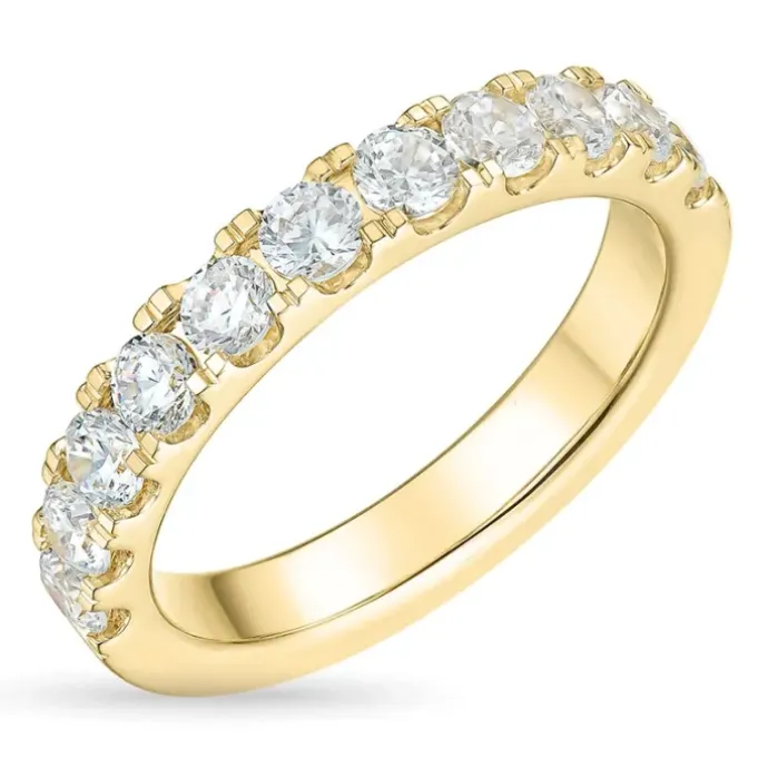 Zirkon guldring i 9 karat guld