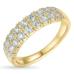 Zirkon guldring i 9 karat guld