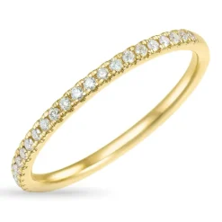 Zirkon ring i 9 karat guld
