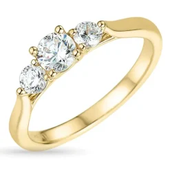 Zirkon ring i 9 karat guld
