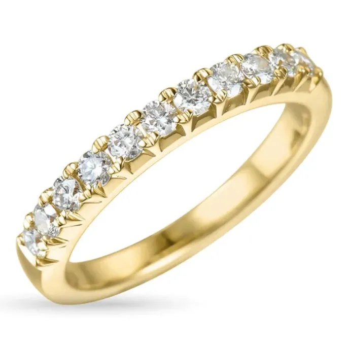 Zirkon ring i 9 karat guld