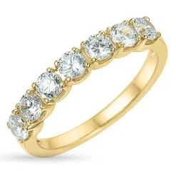 Zirkon ring i 9 karat guld