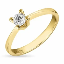 Zirkon ring i 8 karat guld