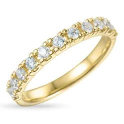 Zirkon ring i 9 karat guld