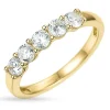 Zirkon ring i 9 karat guld