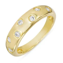 Zirkon ring i forgyldt sølv