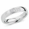 Zirkon ring i rhodineret sølv