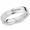 Zirkon ring i rhodineret sølv