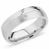 Zirkon ring i rhodineret sølv