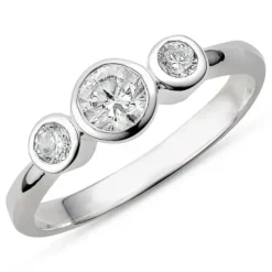 Zirkon ring i sølv