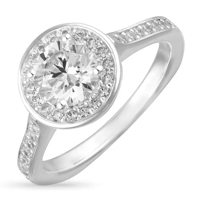 Zirkon ring i sølv