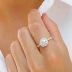 Zirkon ring i sølv
