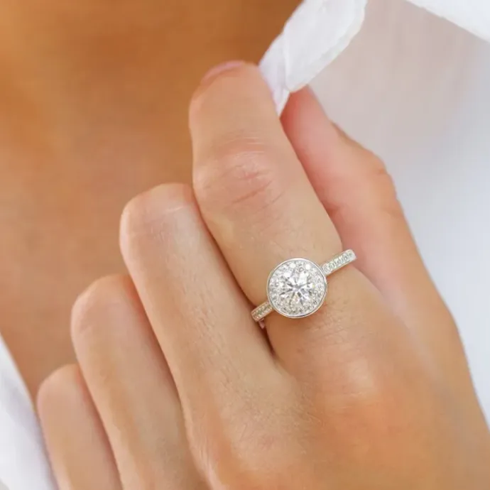 Zirkon ring i sølv