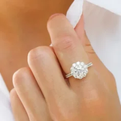 Zirkon ring i sølv