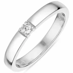 Zirkon ring i sølv