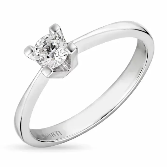 Zirkon ring i sølv