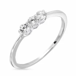 Zirkon ring i sølv