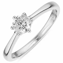 Zirkon ring i sølv