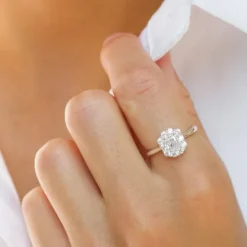 Zirkon ring i sølv