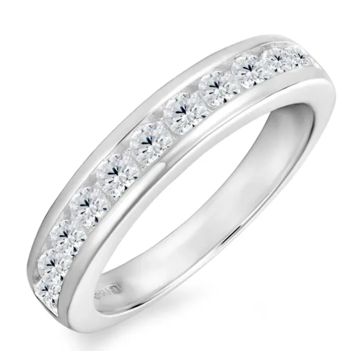 Zirkon ring i sølv