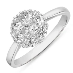 Zirkon ring i sølv