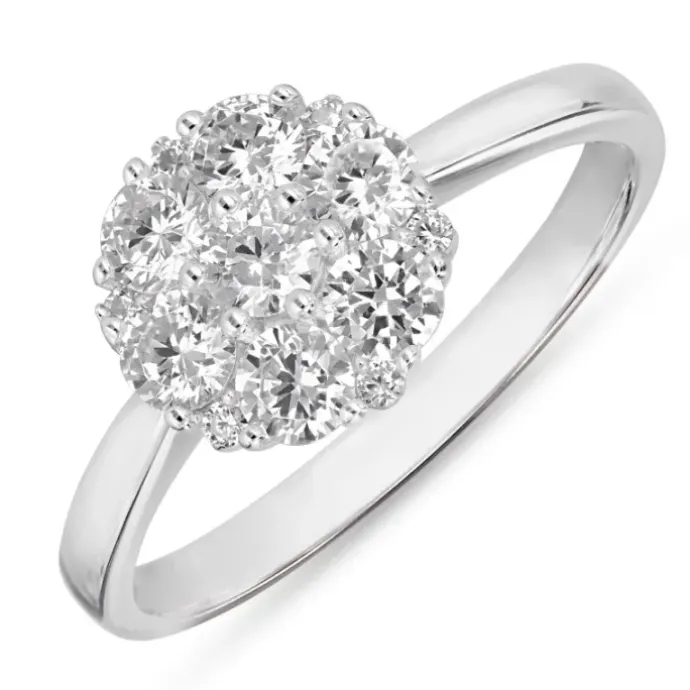 Zirkon ring i sølv
