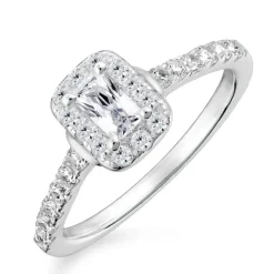 Zirkon ring i sølv
