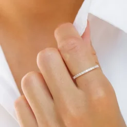 Zirkon ring i sølv