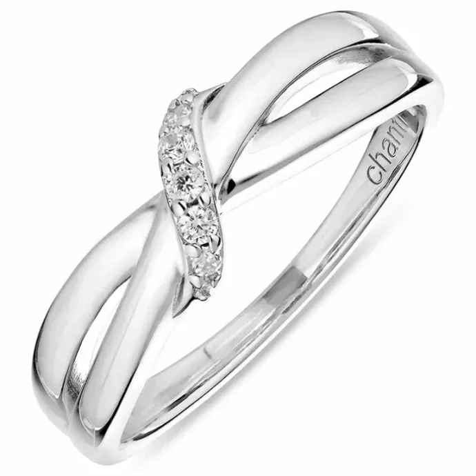 Zirkon ring i sølv