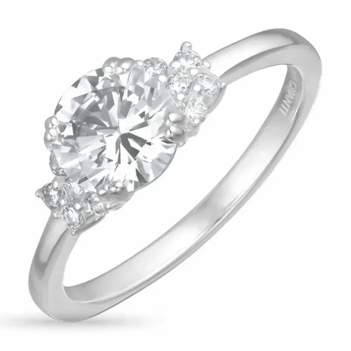 Zirkon ring i sølv
