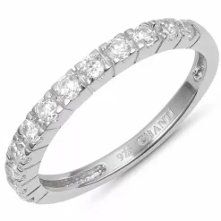Zirkon ring i sølv