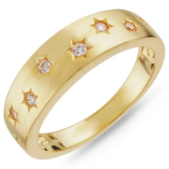 Zirkon ring i sølv