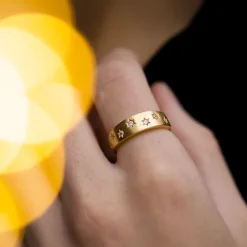 Zirkon ring i sølv