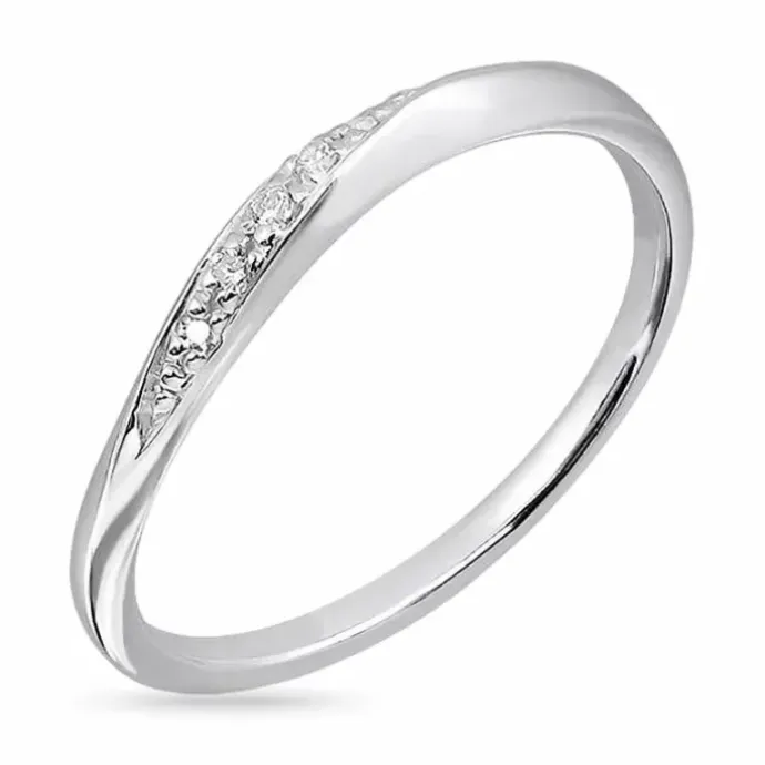 Zirkon ring i sølv