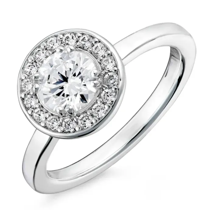 Zirkon ring i sølv