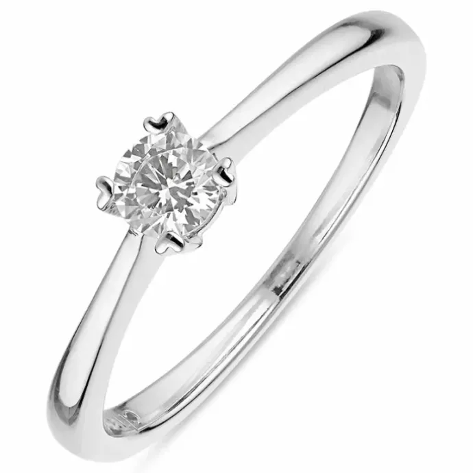 Zirkon ring i sølv
