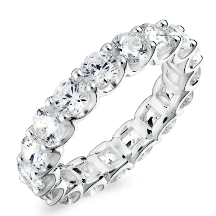 Zirkon ring i sølv