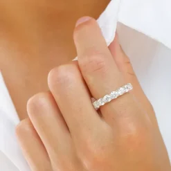Zirkon ring i sølv