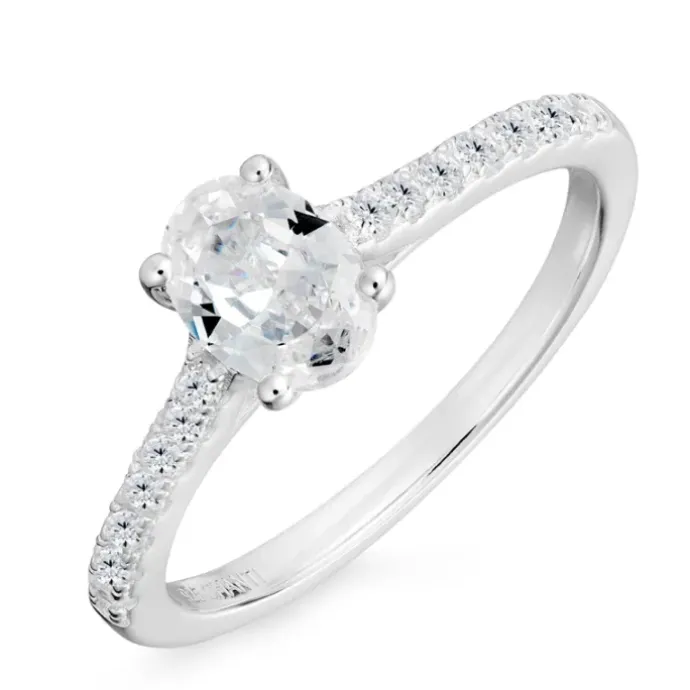 Zirkon ring i sølv