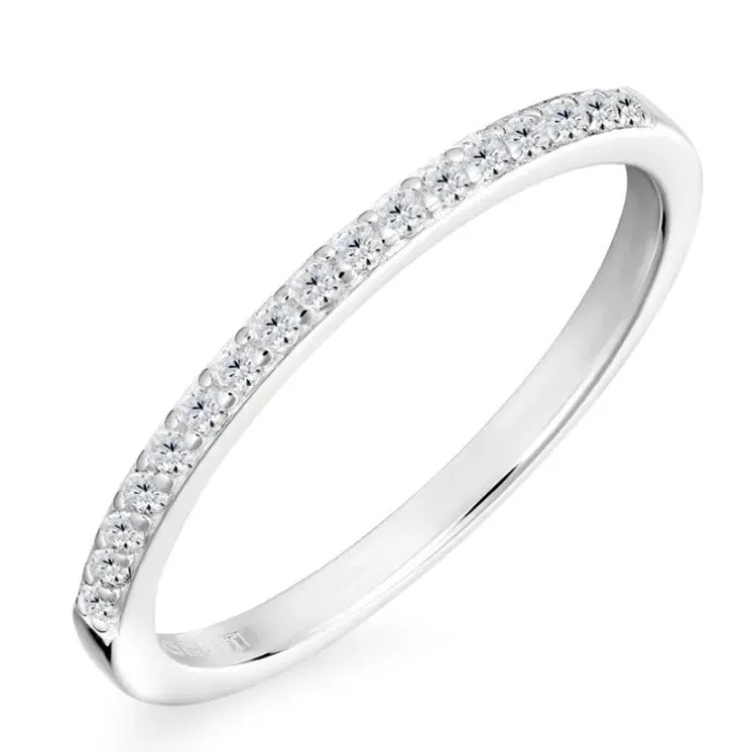 Zirkon ring i sølv