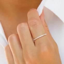 Zirkon ring i sølv