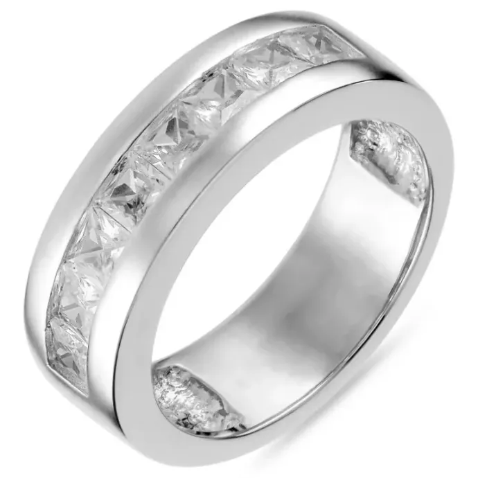 Zirkon ring i sølv