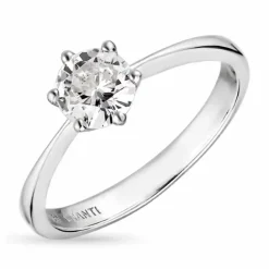 Zirkon ring i sølv