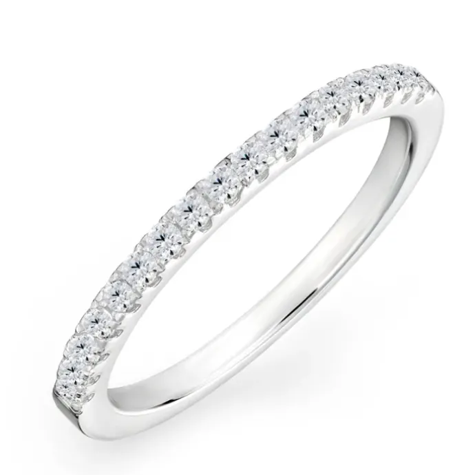 Zirkon ring i sølv