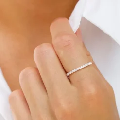 Zirkon ring i sølv