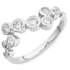 Zirkon ring i sølv - Bubbly Sparkle