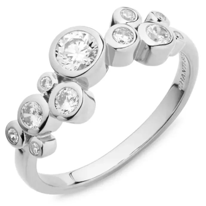 Zirkon ring i sølv - Bubbly Sparkle
